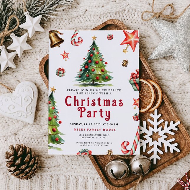 Invitation à la fête de Noël (Créateur téléchargé)