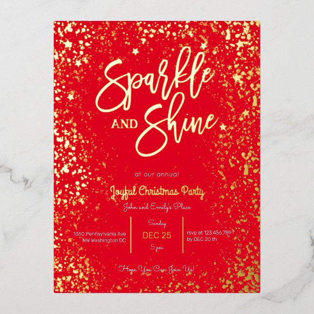 Invitation à la fête de noël (Recto)