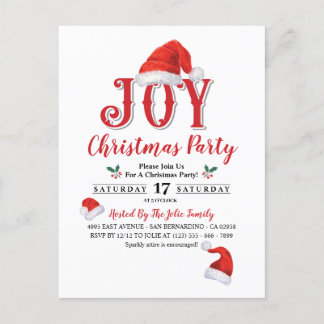 Invitation à la fête de Noël