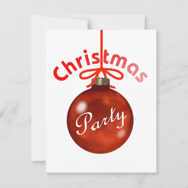 Invitation à la fête de Noël (Devant)