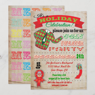 Invitation à la fête de Noël