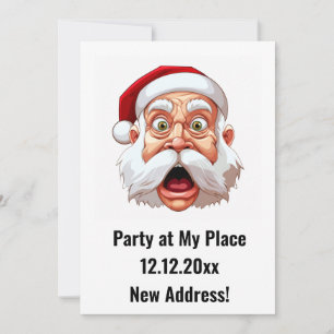 Invitation à la fête de Noël à la nouvelle adresse
