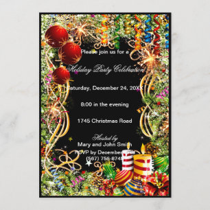 Invitation à la fête de Noël aux bougies de Festib
