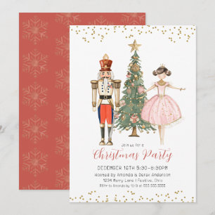 Invitation à la fête de Noël Casse-Noisette