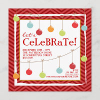 Invitation à la fête de Noël dans les couloirs de 