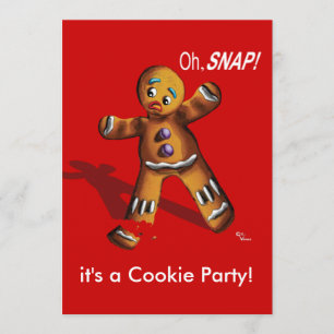 Invitation à la fête de Noël de Cookie Swap