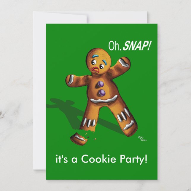 Invitation à la fête de Noël de Cookie Swap (Devant)