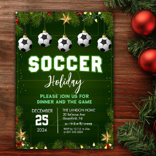 Invitation à la fête de Noël de football