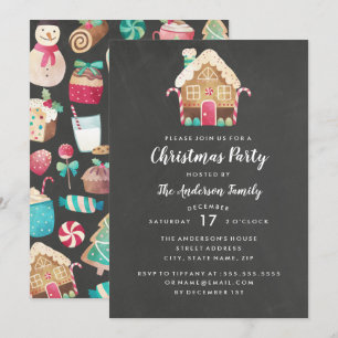 Invitation à la fête de Noël de la maison en pain
