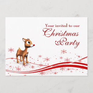 Invitation à la fête de Noël de l'amateur de caric