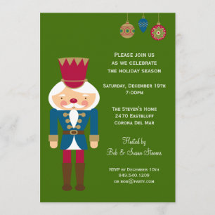 Invitation à la fête de Noël de Nutcracker