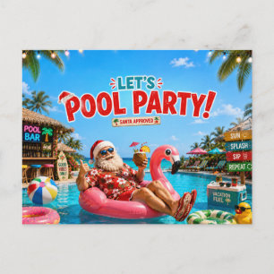 Invitation à la fête de Noël de Santa Claus sur la
