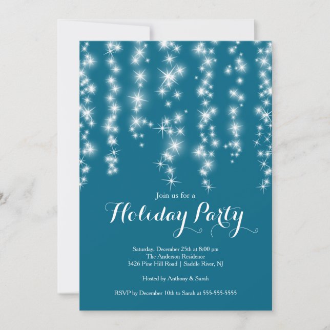 Invitation à la Fête de Noël de Sparkle (Devant)
