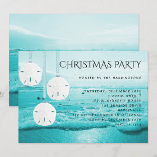 Invitation à la fête de Noël Dollars de Sable de l