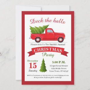 Invitation à la fête de Noël du Camion Rouge