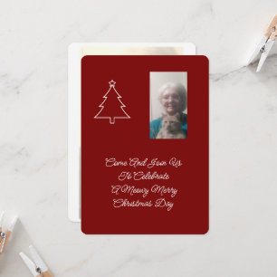 Invitation à la fête de Noël du chat