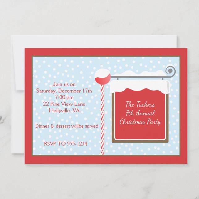Invitation à la fête de Noël du Pôle Nord (Devant)