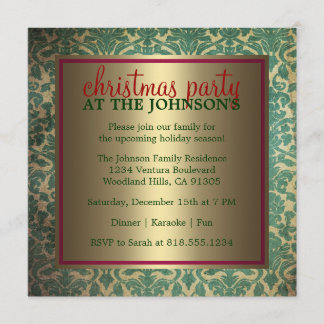 Invitation à la fête de Noël familiale