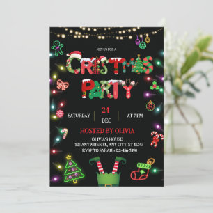 Invitation à la fête de Noël - Invitation à la fêt