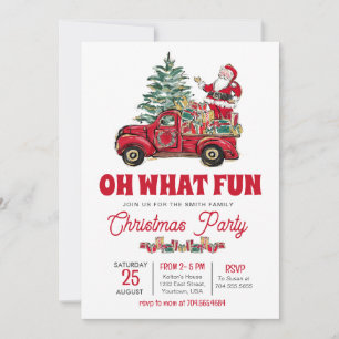 Invitation à la fête de Noël, Oh quel plaisir invi