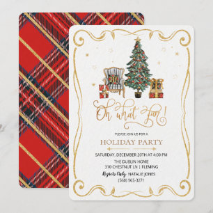 Invitation à la fête de Noël Oh What Fun Holiday