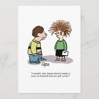 Invitation à la fête de Noël - Père Noël et enfant