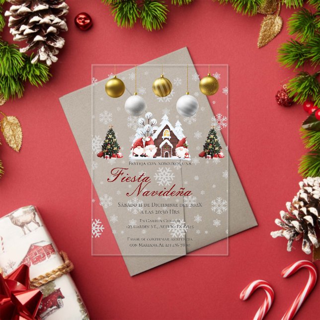 Invitation à la fête de Noël Posada Navideña (Insitu (vacances))