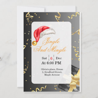 Invitation à la fête de Noël pour célibataires et