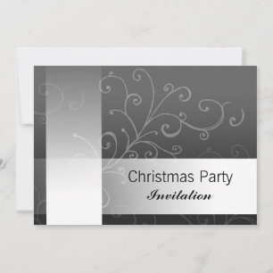 Invitation à la fête de Noël tournoi noir avec tex