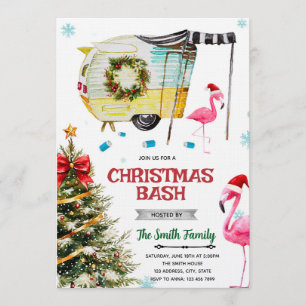 Invitation à la fête de Noël White Trash Bash