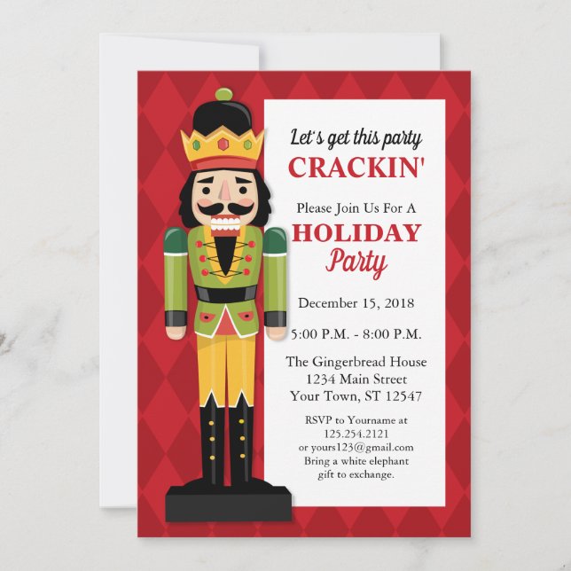 Invitation à la fête de Nutcracker (Devant)