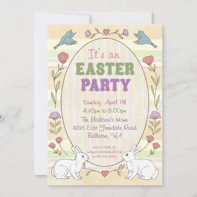 Invitation à la fête de Pâques (Devant)