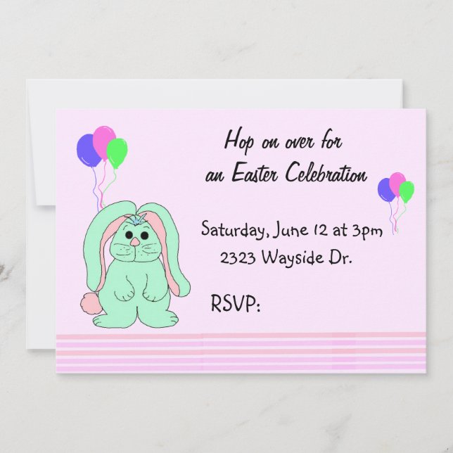 Invitation à la fête de Pâques (Devant)