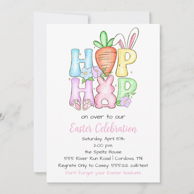Invitation à la fête de Pâques (Devant)