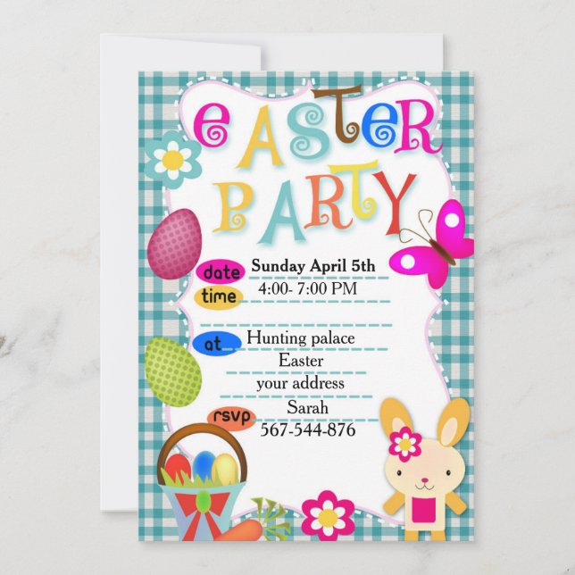 Invitation à la fête de Pâques (Devant)