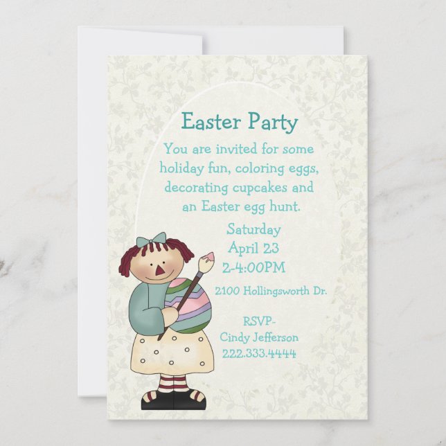 Invitation à la fête de Pâques (Devant)