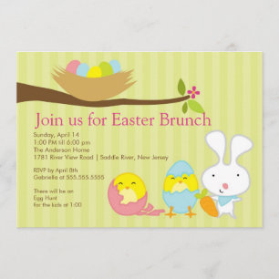 Invitation à la fête de Pâques Bunny