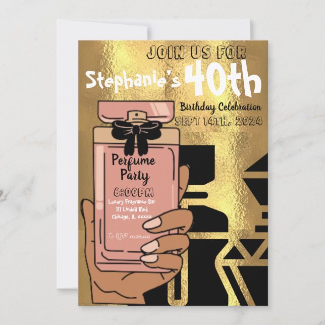 Invitation à la fête de parfum (Devant)