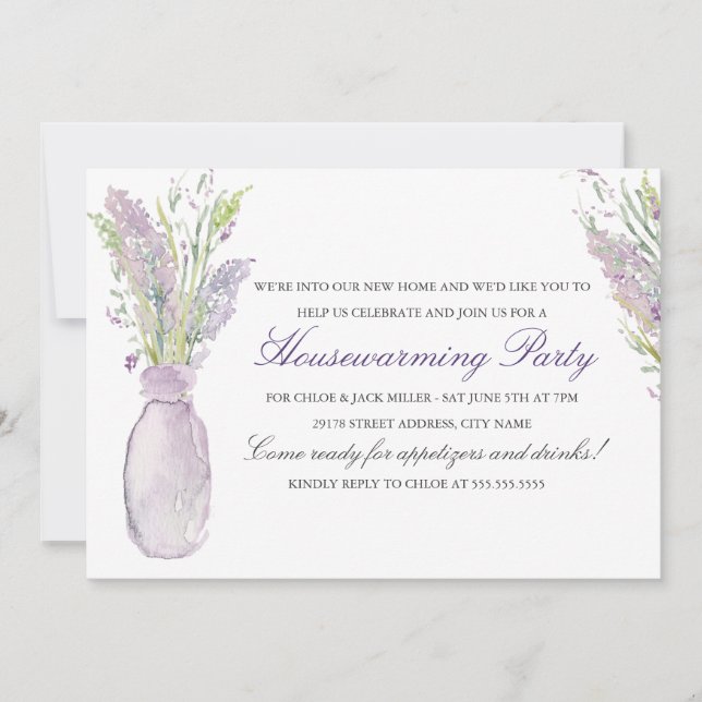 Invitation à la fête de pendaison de crémaillère d (Devant)
