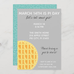 Invitation à la fête de Pi Day avec Chiffres Pi su