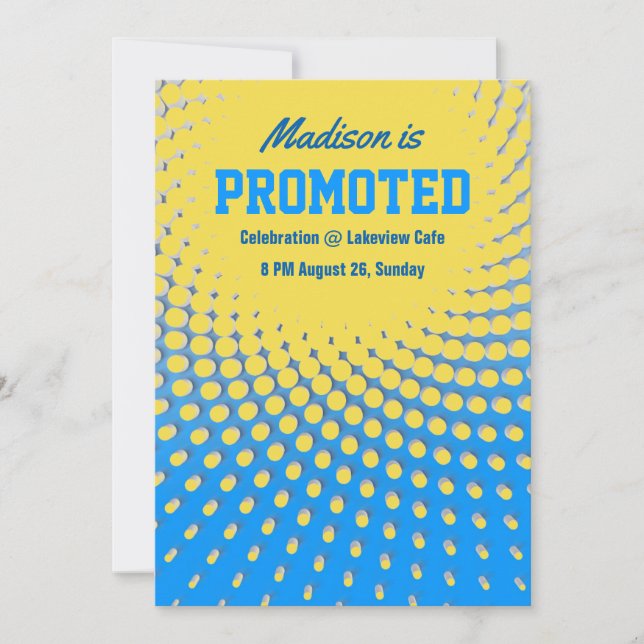 Invitation à la Fête de promotion de l'emploi (Devant)