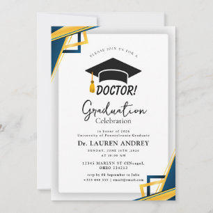 Invitation à la fête de remise de diplôme de médec