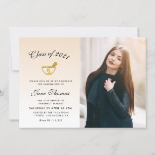 invitation à la fête de remise de diplômes en phar