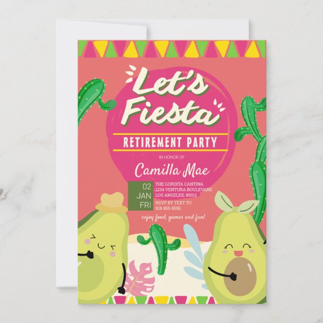 Invitation à la fête de RETRAITE (Devant)