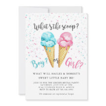 Invitation à la fête de révélation du sexe de bébé