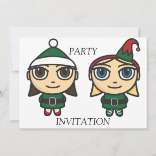 Invitation à la fête de Santas Little Helpers