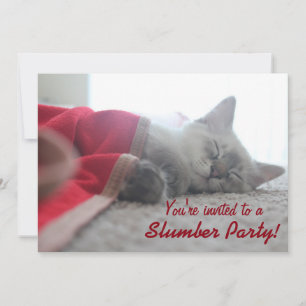 Invitation à la fête de Sleep Kitten