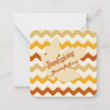 Invitation à la fête de Thanksgiving