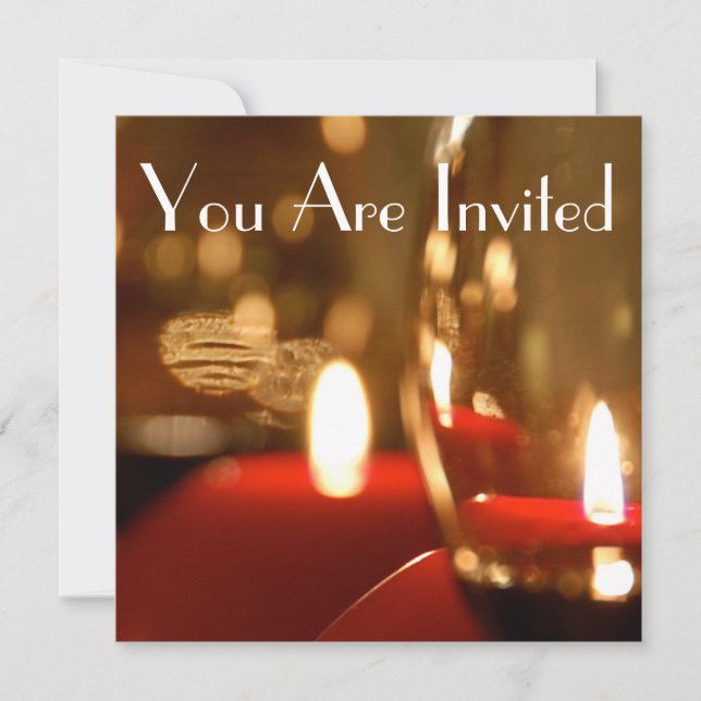 Invitation à la fête de vacances (Devant)