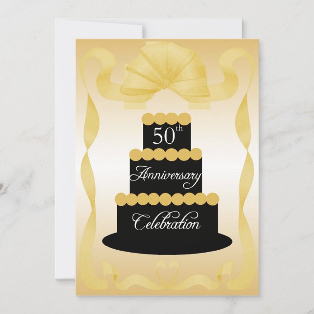 Invitation à la fête des 50 ans de mariage (Devant)